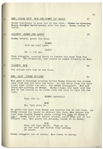 Moe Howard's 25pp. Script Dated November 1952 for The Three Stooges Film ''Goof on the Roof'' -- With Annotations & Signatures in Moe's Hand & Extra 8pp. of Script Revisions & Shot Lists -- Very Good